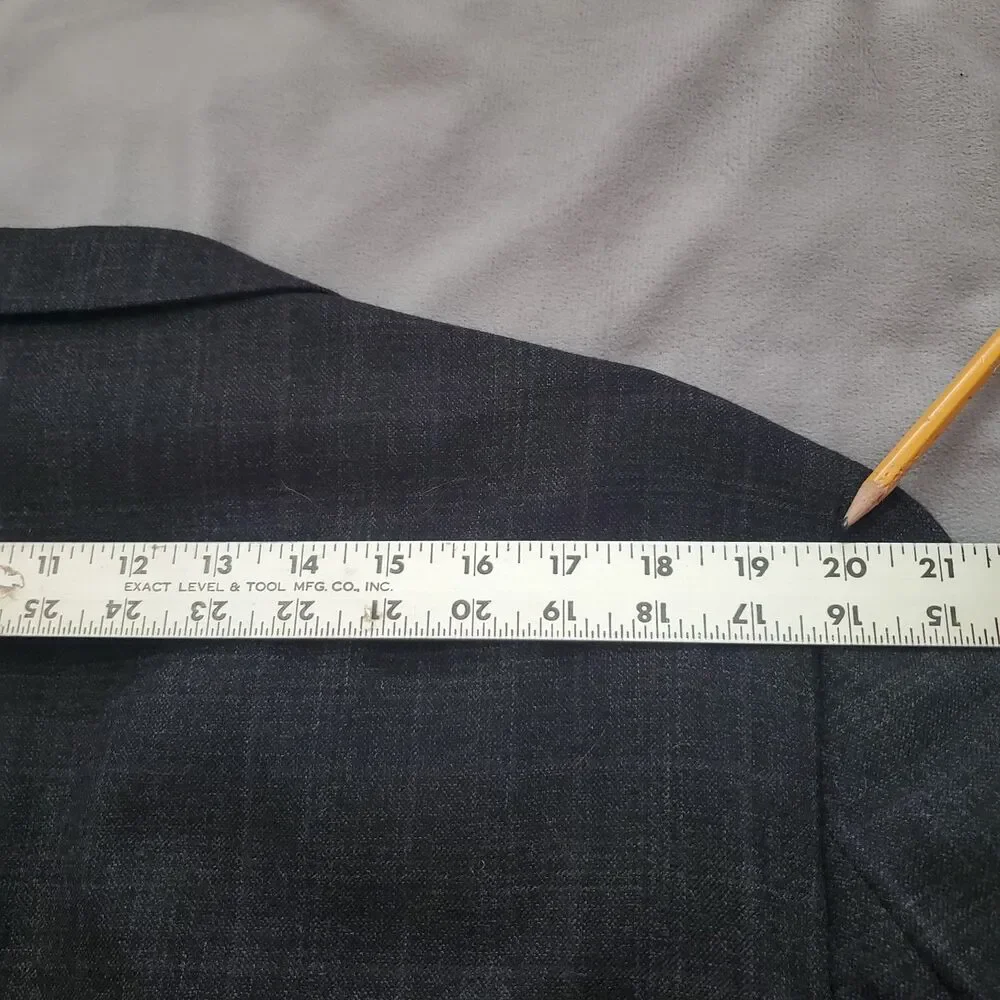 Calvin Klein Wool Blazer Men's 48L Dark Grey Sportcoat Suit Jacket